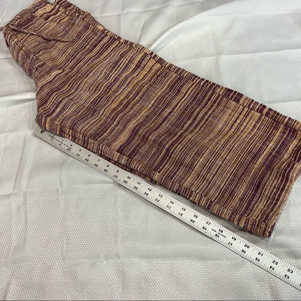 Primitive Pink & Purple Striped Capri Pants - Picture 4 of 6